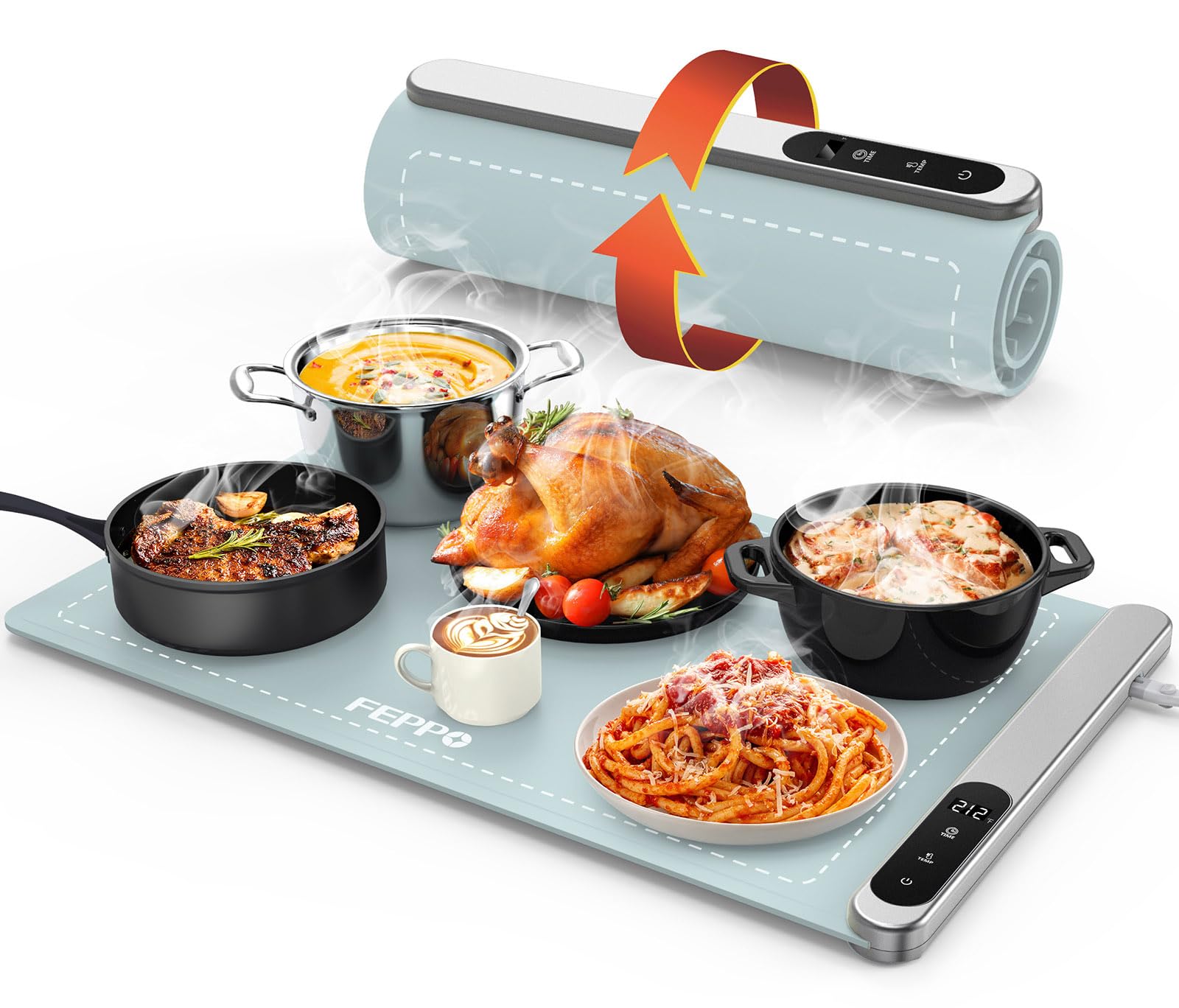Amazon.com: FEPPO Food Warming Mat, Upgrade High-tech Graphene
